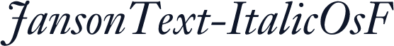 JansonText-ItalicOsF