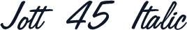 Jott 45 Italic