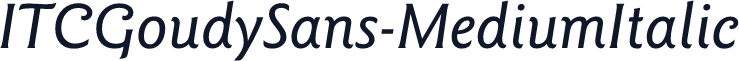 ITCGoudySans-MediumItalic