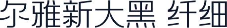 尔雅新大黑 纤细