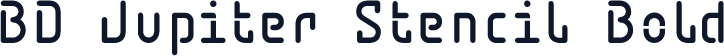 BD Jupiter Stencil Bold