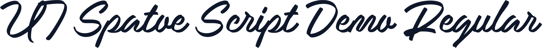 UT Spatoe Script Demo Regular