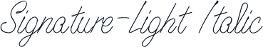 Signature-Light Italic