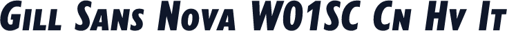Gill Sans Nova W01SC Cn Hv It
