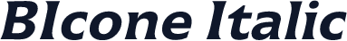BIcone Italic