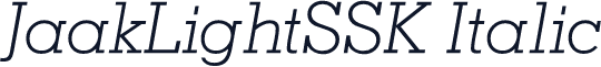 JaakLightSSK Italic
