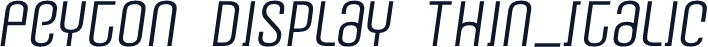 Peyton Display Thin_Italic
