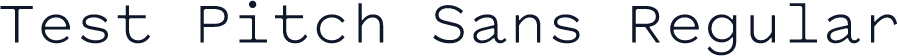 Test Pitch Sans Regular