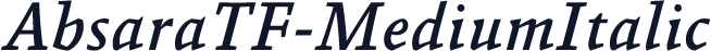 AbsaraTF-MediumItalic