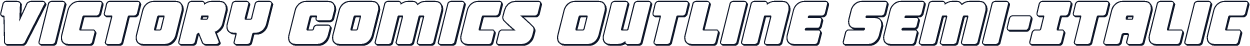 Victory Comics Outline Semi-Italic