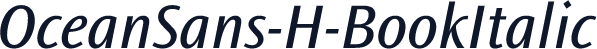 OceanSans-H-BookItalic