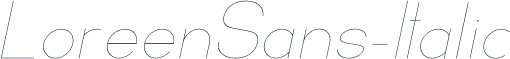 LoreenSans-Italic