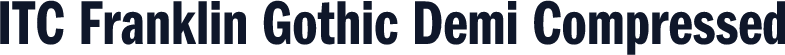 ITC Franklin Gothic Demi Compressed