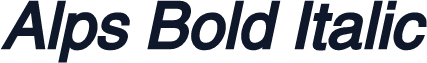 Alps Bold Italic