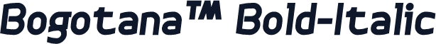 Bogotana™ Bold-Italic