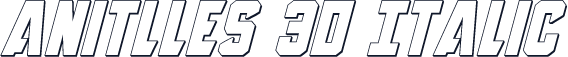 Anitlles 3D Italic