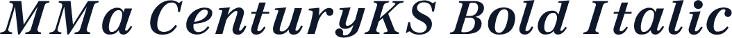 MMa CenturyKS Bold Italic
