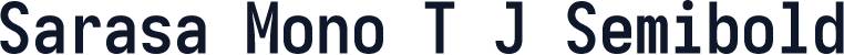 Sarasa Mono T J Semibold