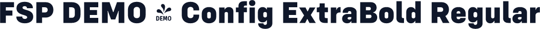 FSP DEMO - Config ExtraBold Regular