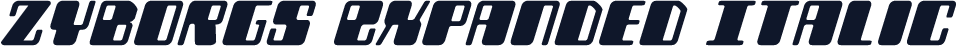 Zyborgs Expanded Italic