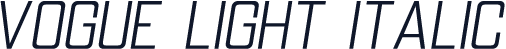 Vogue Light Italic