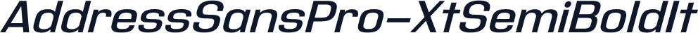 AddressSansPro-XtSemiBoldIt