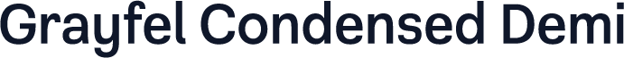 Grayfel Condensed Demi