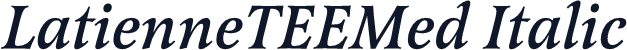 LatienneTEEMed Italic
