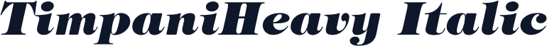 TimpaniHeavy Italic