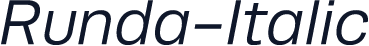 Runda-Italic