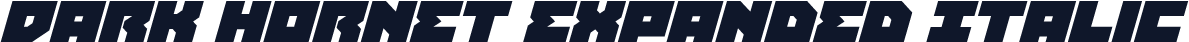 Dark Hornet Expanded Italic