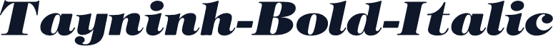Tayninh-Bold-Italic