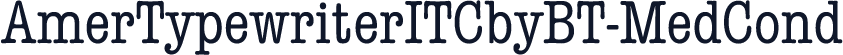 AmerTypewriterITCbyBT-MedCond