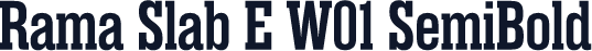 Rama Slab E W01 SemiBold