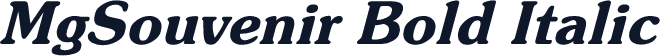 MgSouvenir Bold Italic