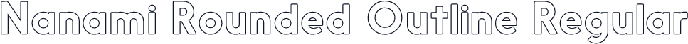 Nanami Rounded Outline Regular