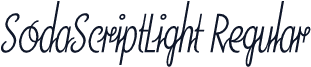 SodaScriptLight Regular