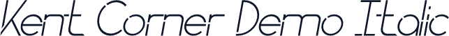 Kent Corner Demo Italic
