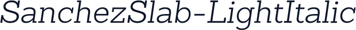 SanchezSlab-LightItalic
