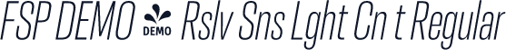 FSP DEMO - Rslv Sns Lght Cn t Regular