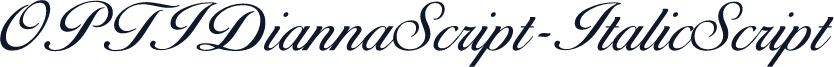OPTIDiannaScript-ItalicScript