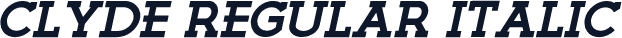 Clyde Regular Italic