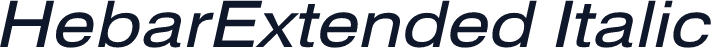 HebarExtended Italic