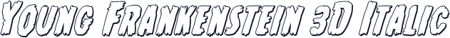 Young Frankenstein 3D Italic