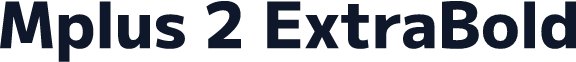 Mplus 2 ExtraBold