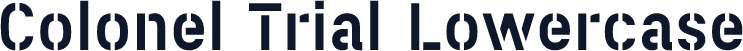 Colonel Trial Lowercase