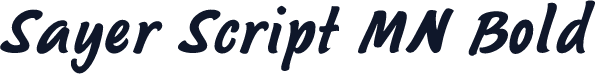 Sayer Script MN Bold