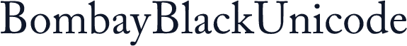 Bombay Black Unicode