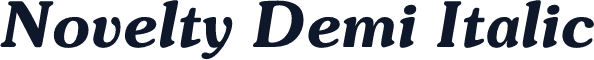Novelty Demi Italic
