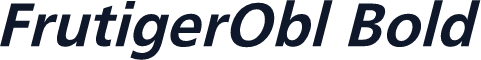 FrutigerObl Bold